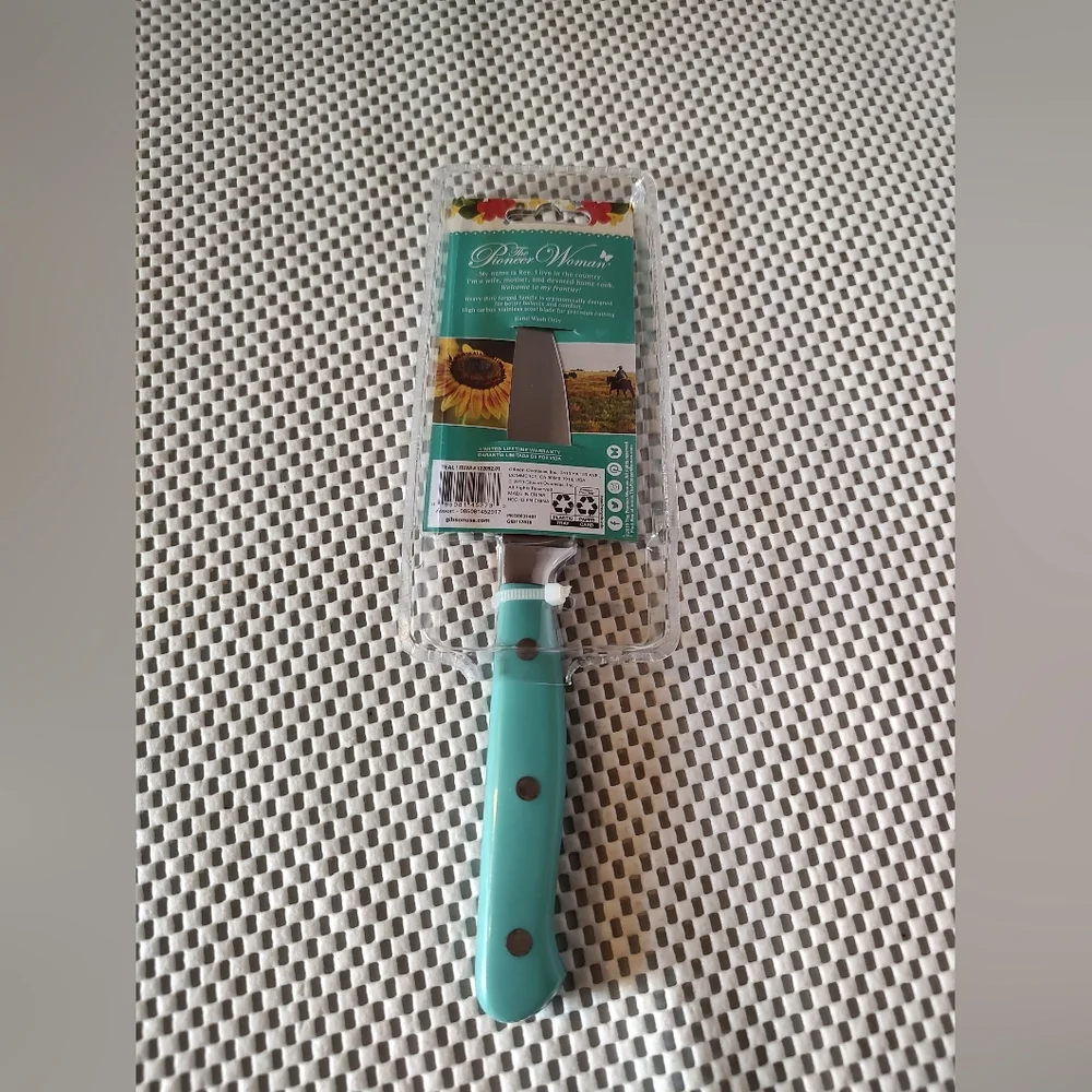 Pioneer Woman Kitchen NWT Paring Knife 3.5inch Teal